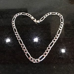Sterling Silver Figaro Chain (20”)